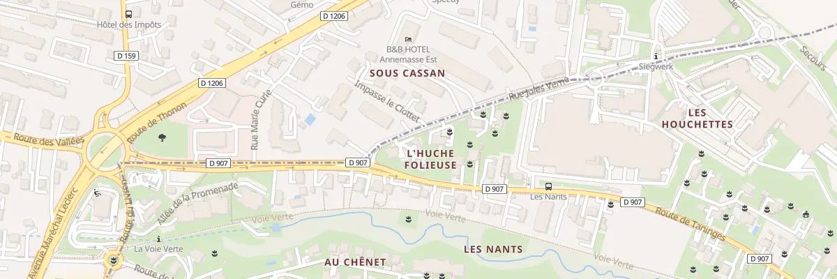 Plan du 2 Rue Jules Verne à Vétraz-Monthoux