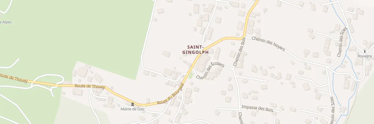 Plan du 161 Rte du Bourgeal à Giez
