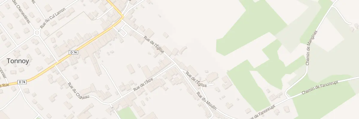 Plan du 15 Rue de l’Eglise à Tonnoy
