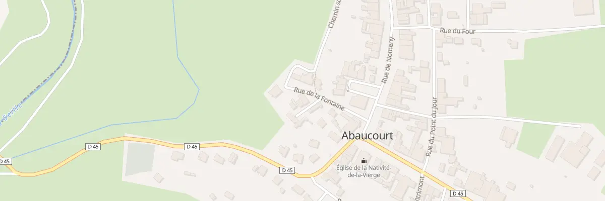 Plan du 4 Rue de la Fontaine à Abaucourt