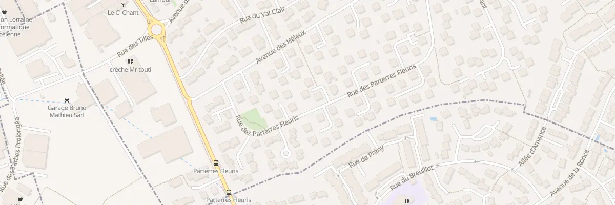 Plan du 13 Rue des Parterres Fleuris à Seichamps