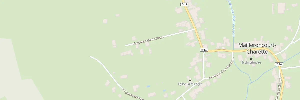 Plan du 3 Imp du Château à Mailleroncourt-Charette