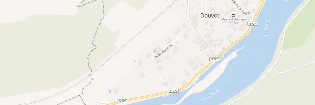 Plan du 8 All des Pres à Ougney-Douvot