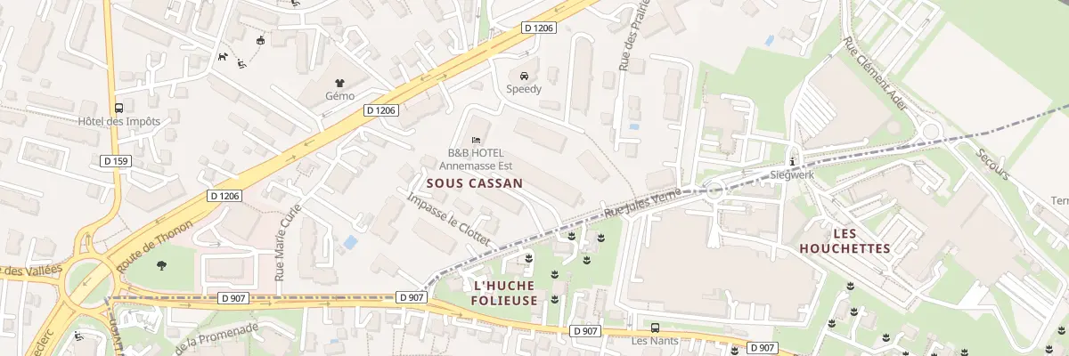 Plan du 19 Rue Jules Verne à Annemasse