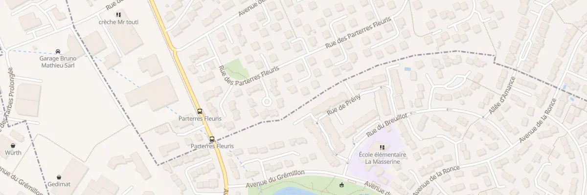 Plan du 54 Rue des Parterres Fleuris à Seichamps