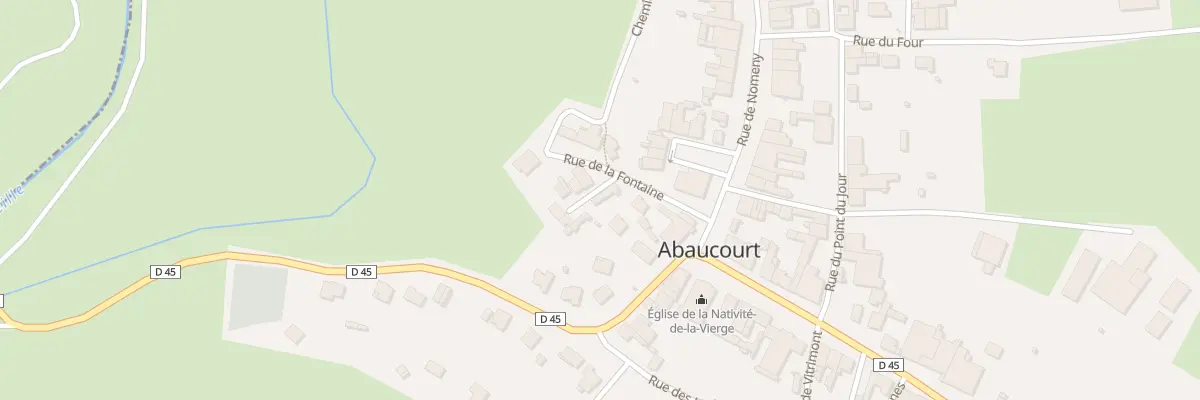 Plan du 10 Rue de la Fontaine à Abaucourt