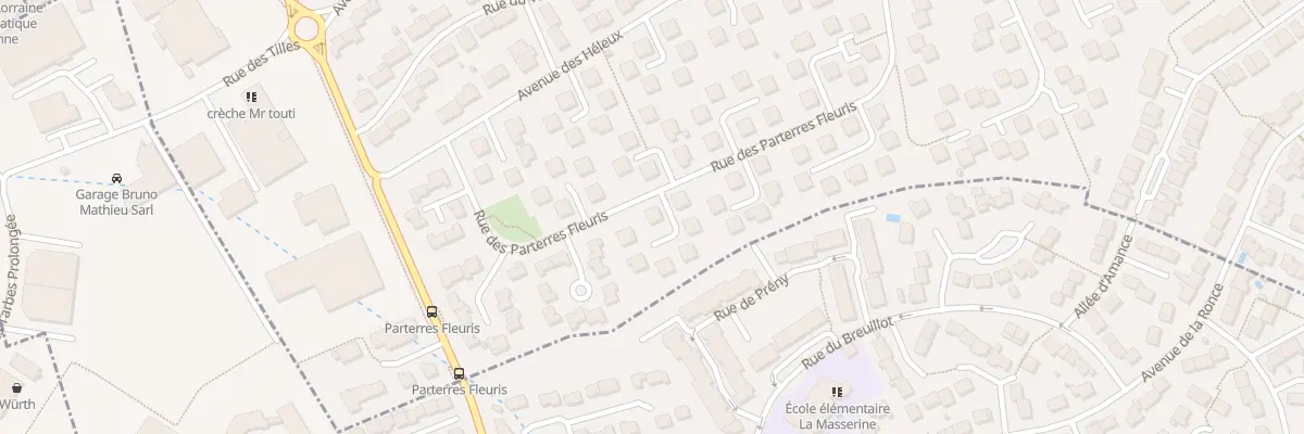 Plan du 50 Rue des Parterres Fleuris à Seichamps