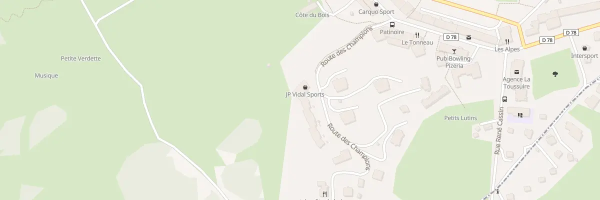 Plan du 212 Rte des Champions à Fontcouverte-la-Toussuire