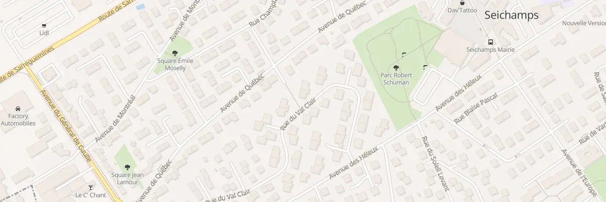 Plan du 33 Rue du Val Clair à Seichamps