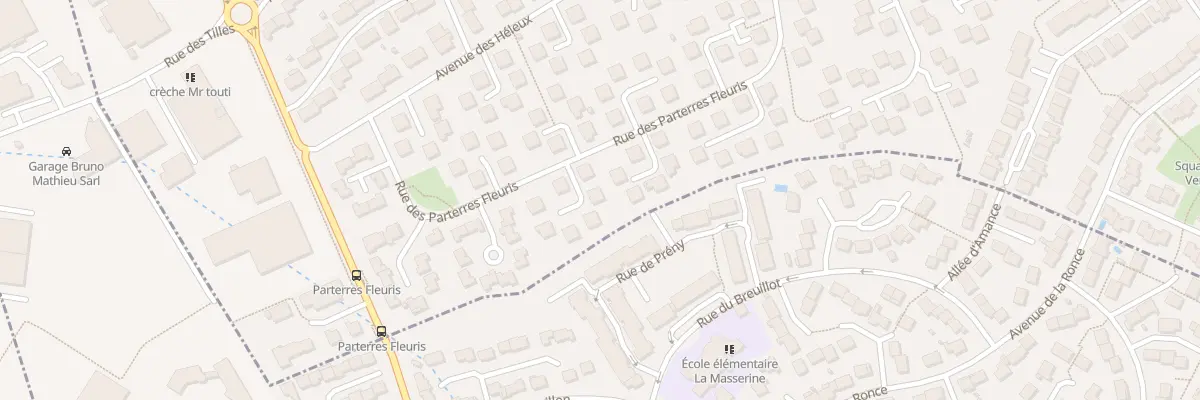 Plan du 60 Rue des Parterres Fleuris à Seichamps