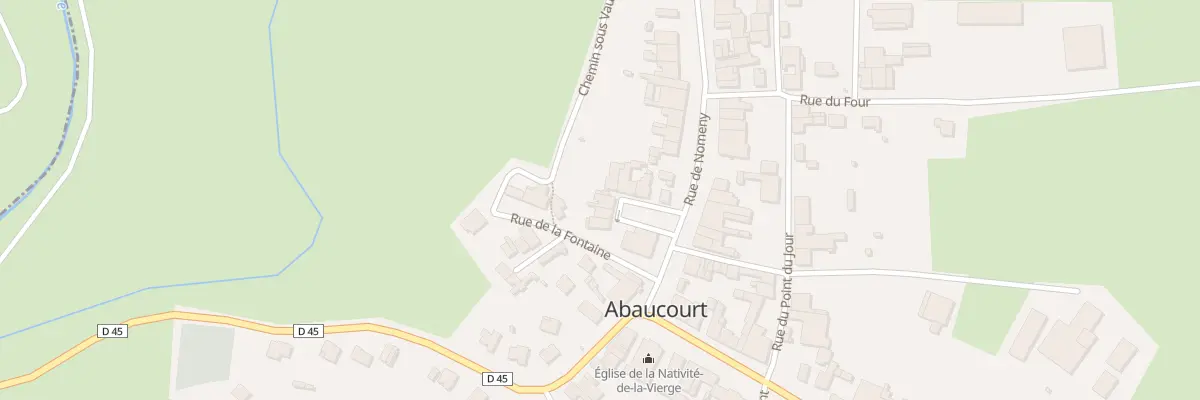 Plan du 12 Rue de Nomeny à Abaucourt