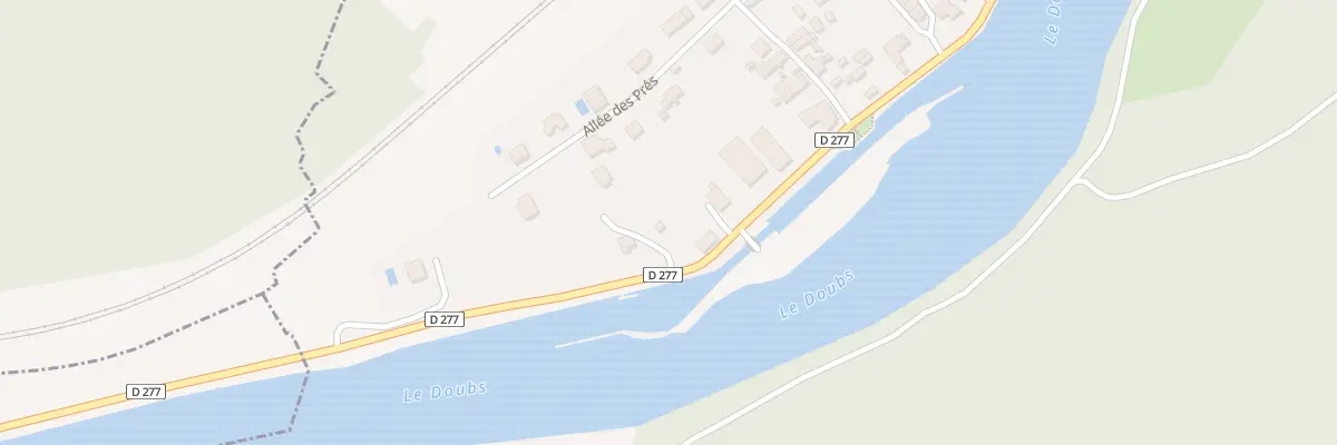 Plan du 2 Imp des Sapins à Ougney-Douvot