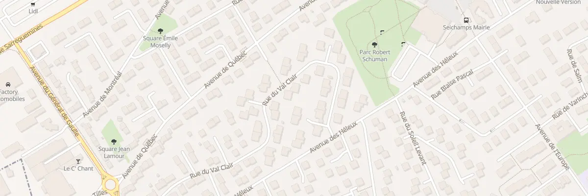 Plan du 36 Rue du Val Clair à Seichamps