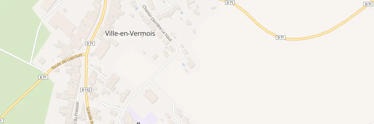 Plan du 8 Che Derriere le Haut à Ville-en-Vermois