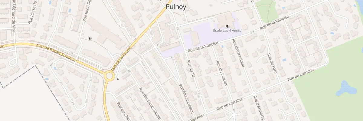 Plan du 15 Rue Albert Lebrun à Pulnoy