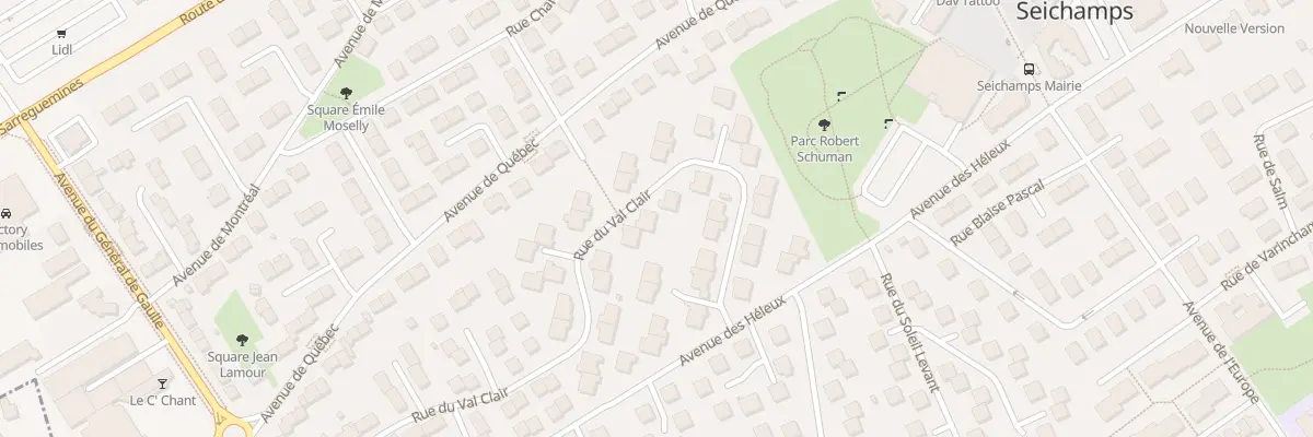 Plan du 38 Rue du Val Clair à Seichamps