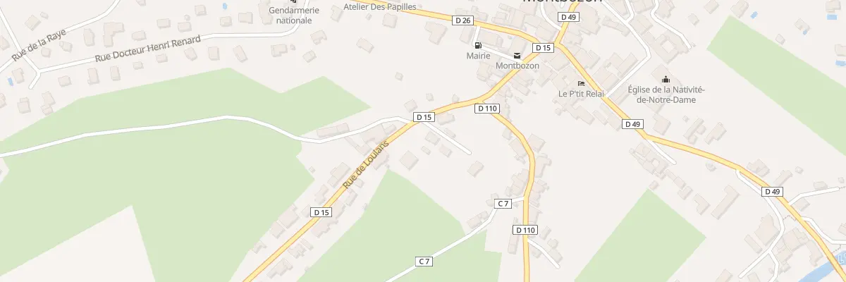 Plan du 23 Rue de Loulans à Montbozon