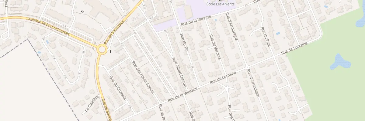 Plan du 33 Rue Albert Lebrun à Pulnoy