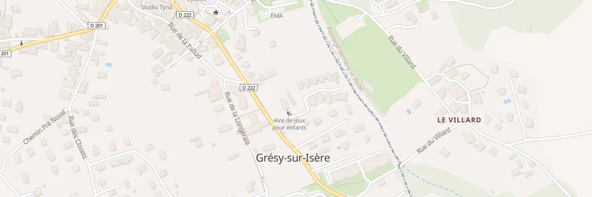 Plan du 5233 Av Louis Blondin à Grésy-sur-Isère