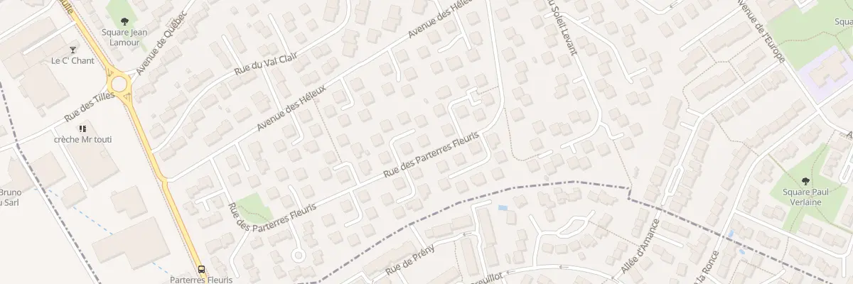 Plan du 33 Rue des Parterres Fleuris à Seichamps