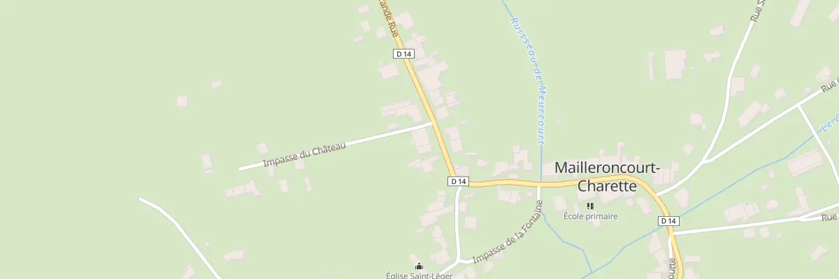 Plan du 5 Grande Rue à Mailleroncourt-Charette