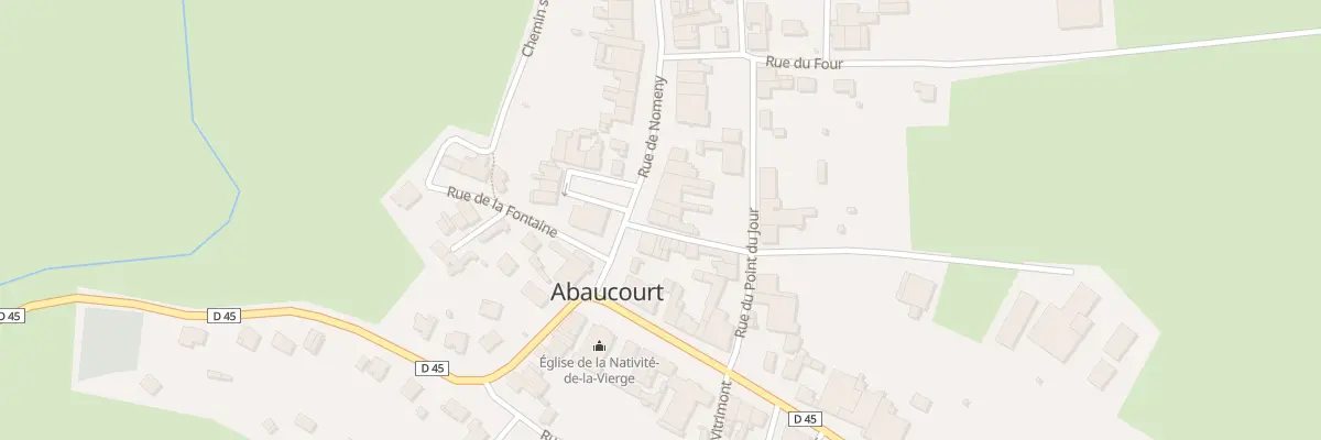 Plan du 13 Rue de Nomeny à Abaucourt