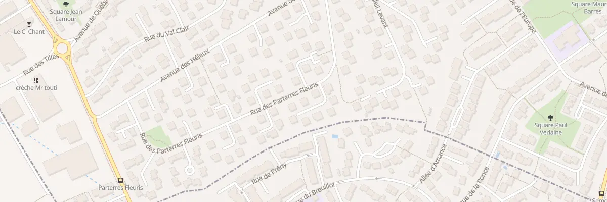 Plan du 78 Rue des Parterres Fleuris à Seichamps