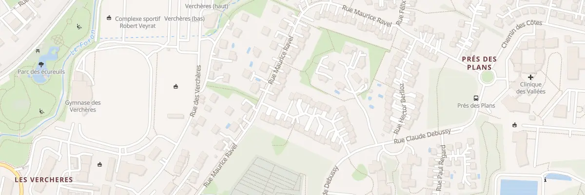 Plan du 1 Rue gabriel fauré à Ville-la-Grand