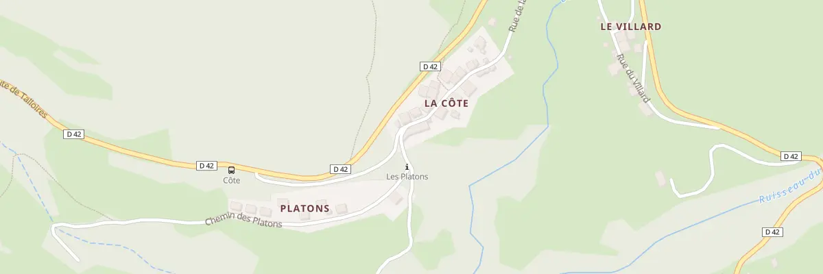 Plan du 254 Rue de la côte à Talloires-Montmin