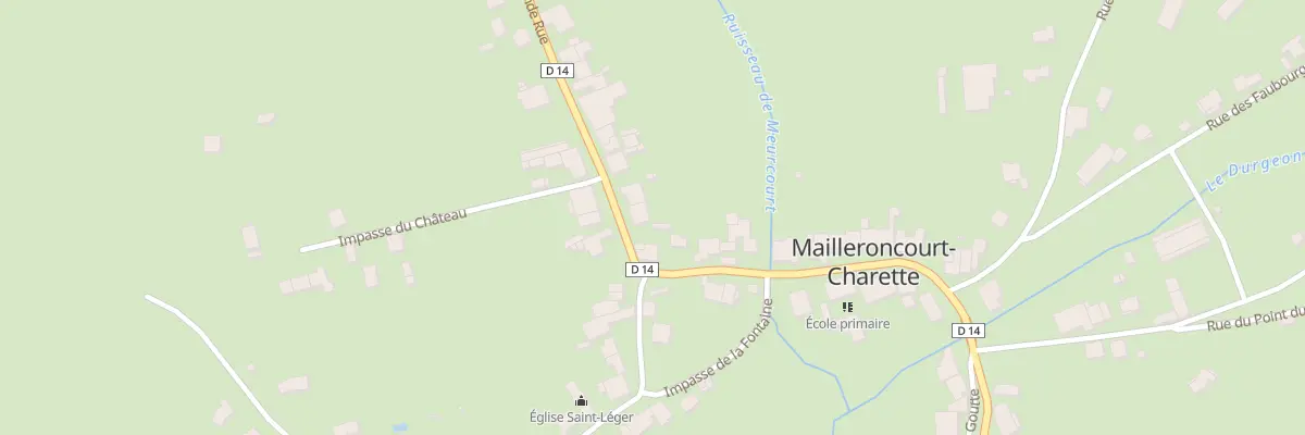 Plan du 2 Grande Rue à Mailleroncourt-Charette
