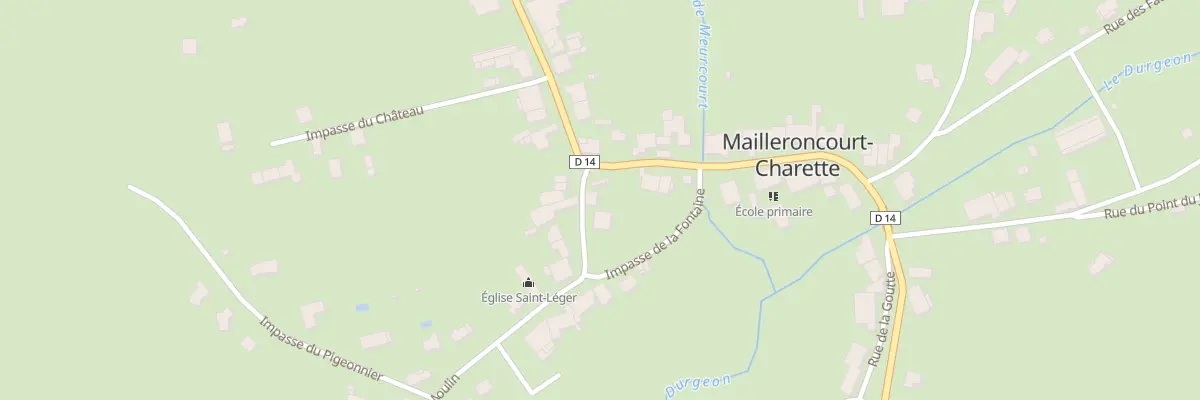 Plan du 1 Rue du Moulin à Mailleroncourt-Charette