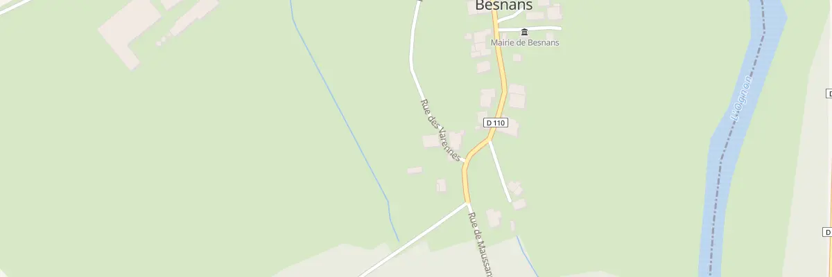 Plan du 2 Rue des Varennes à Besnans