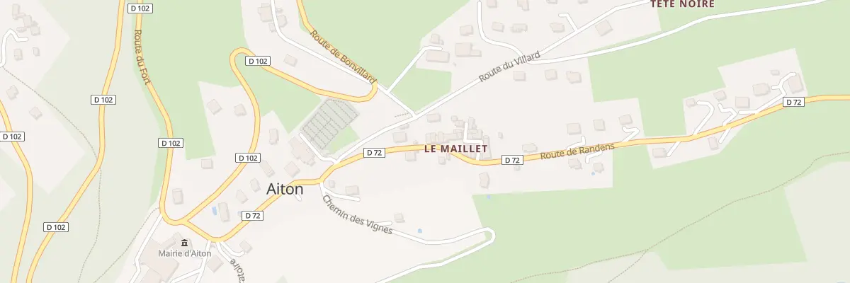 Plan du 315 Rte de Randens à Aiton