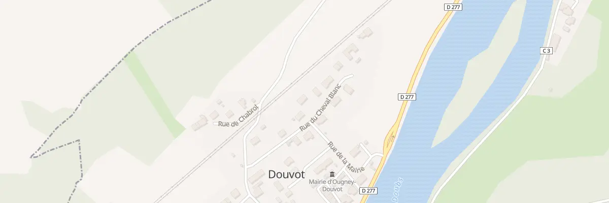 Plan du 11 Rue du Cheval Blanc à Ougney-Douvot