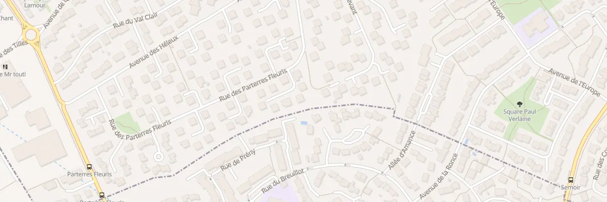 Plan du 88 Rue des Parterres Fleuris à Seichamps