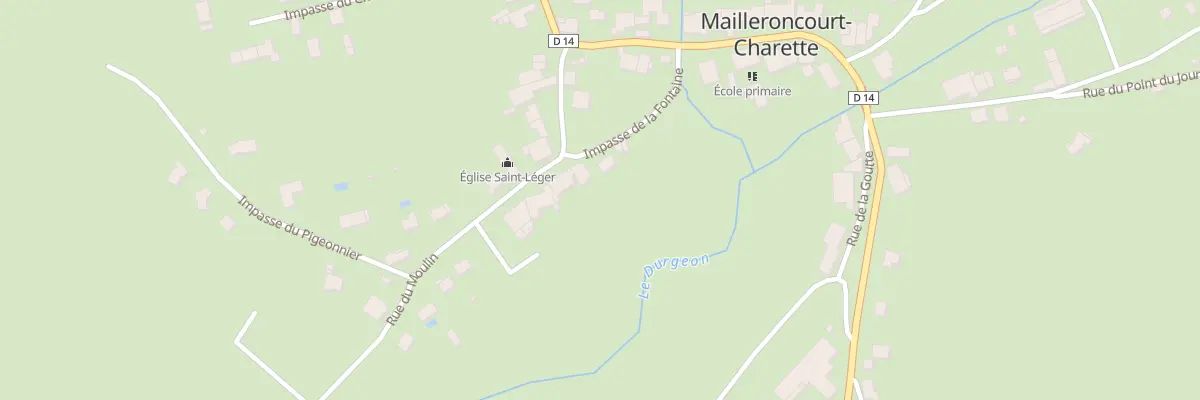 Plan du 2 Imp de la Fontaine à Mailleroncourt-Charette