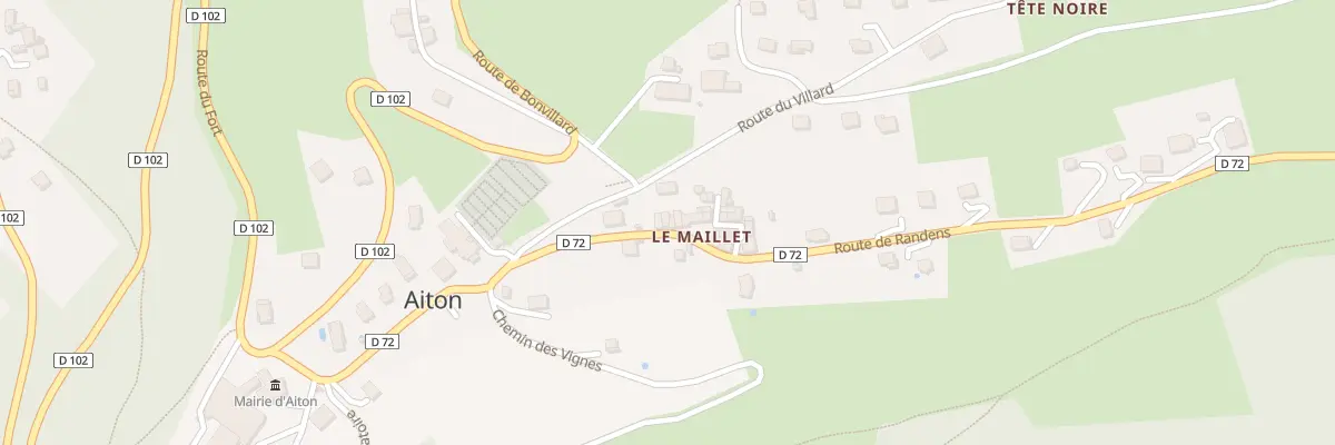 Plan du 5570 Le Maillet à Aiton