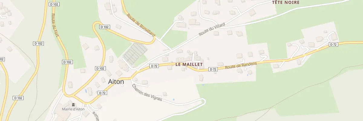 Plan du 5569 Le Maillet à Aiton