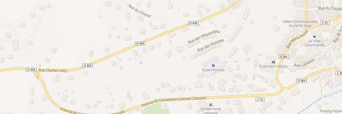 Plan du 10 Rue des Pâquerettes à La Vôge-les-Bains