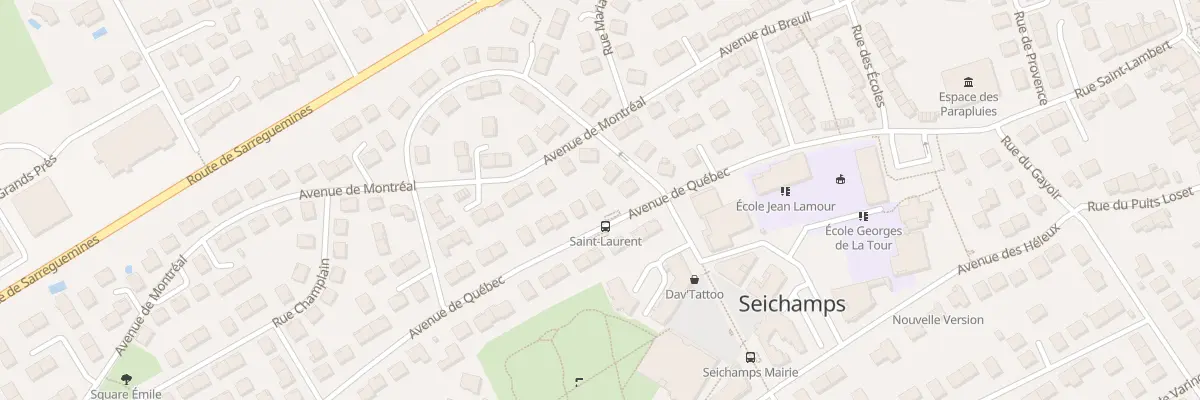 Plan du 10 Av de Québec à Seichamps