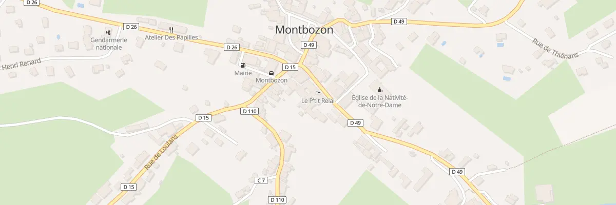 Plan du 4 Rue du Pont à Montbozon