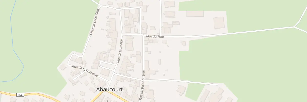 Plan du 11 Rue du Point du Jour à Abaucourt