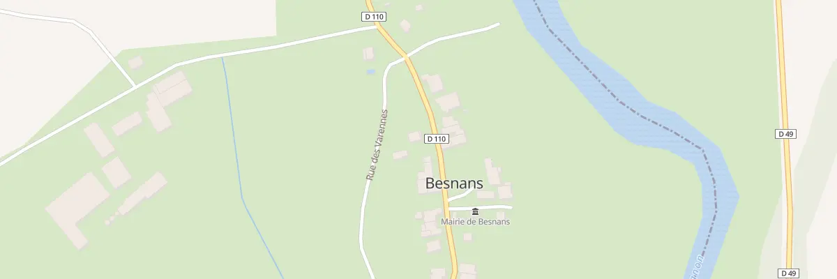 Plan du 13 Grande Rue à Besnans