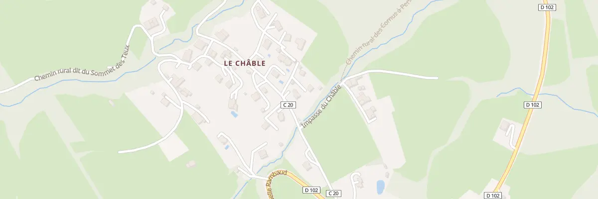 Plan du 200 Rte du Chable à Pers-Jussy