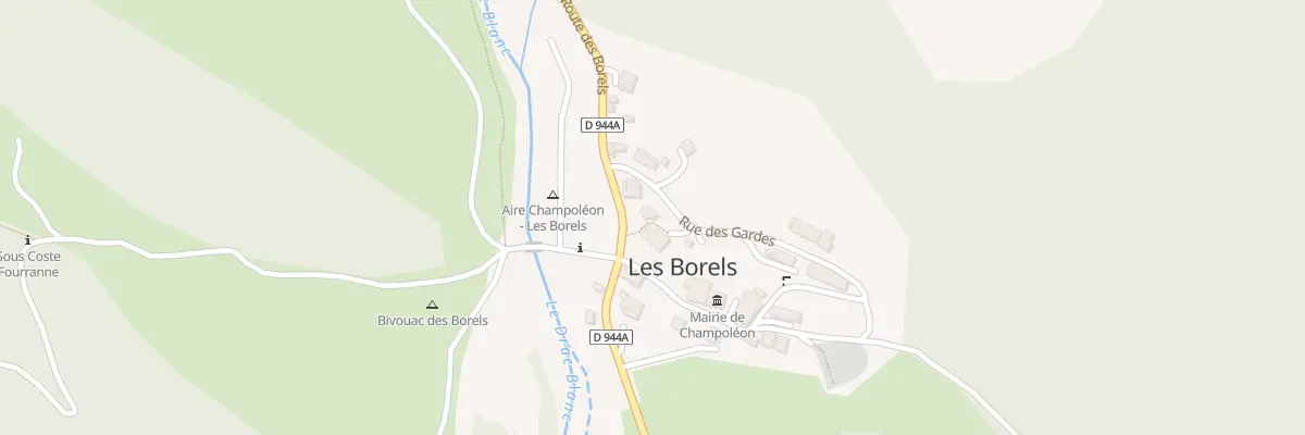 Plan du 3822 Rte des Borels à Champoléon