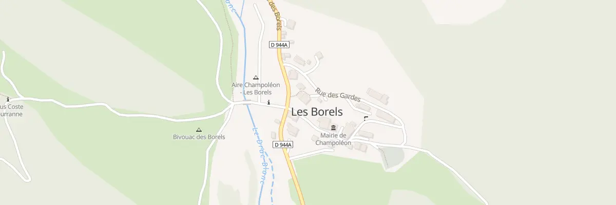 Plan du 5105 Les Borels à Champoléon