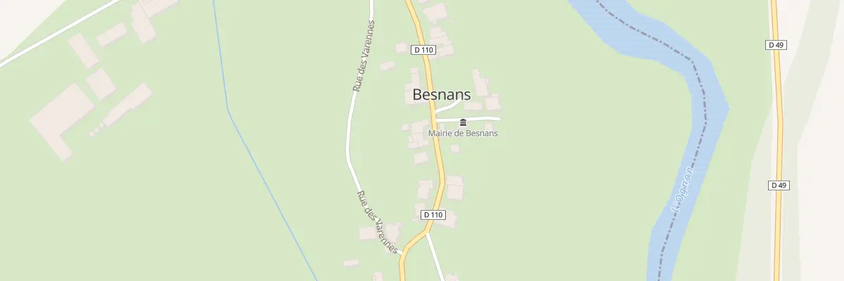 Plan du 2 Rue de Maussans à Besnans