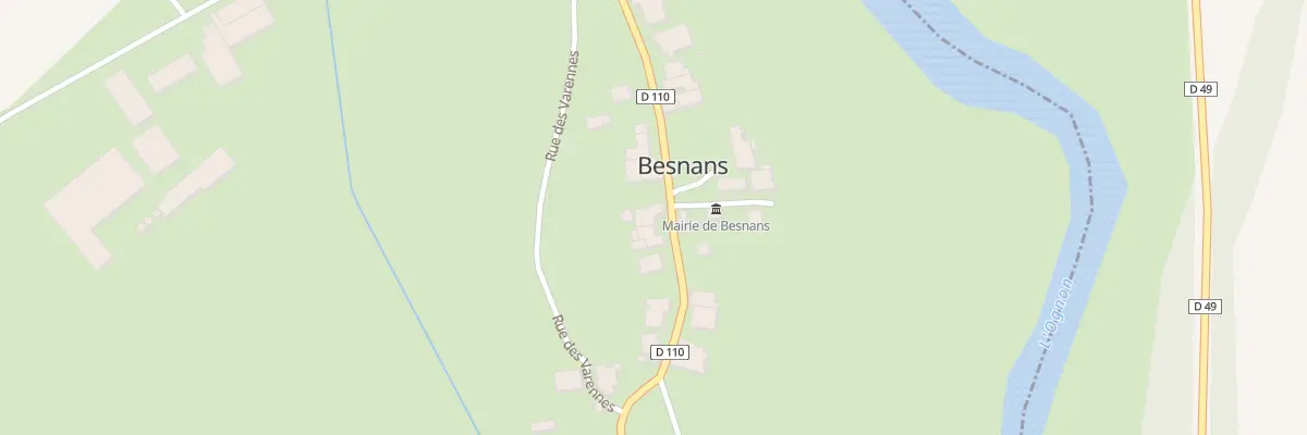 Plan du 1 Grande Rue à Besnans