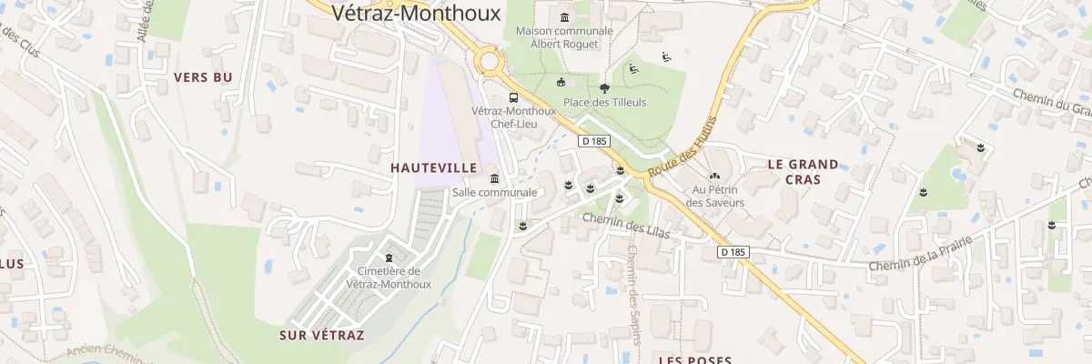 Plan du 1 Che des Lilas à Vétraz-Monthoux