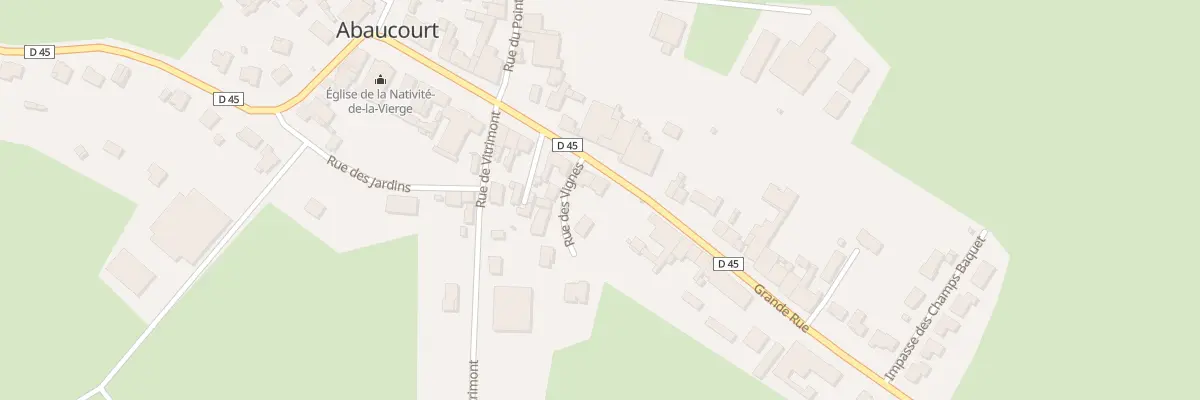 Plan du 21 Rue Grande Rue à Abaucourt